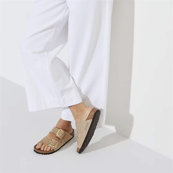 Birkenstock Arizona Big Buckle Sandaler, Sandcastle